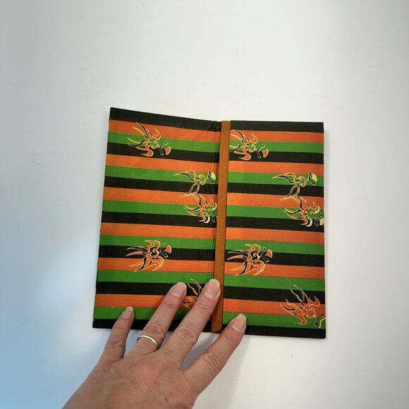 Japanese Woodblock Bi Fold Wallets Rice Paper Lot of 2 - Picture 4 of 6